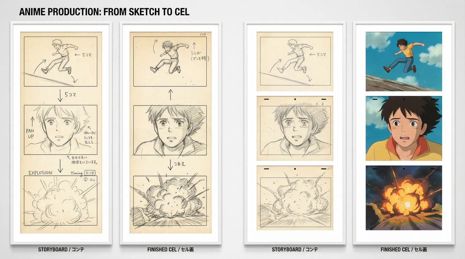 同人动漫 独立动画监督青山透的分镜手稿